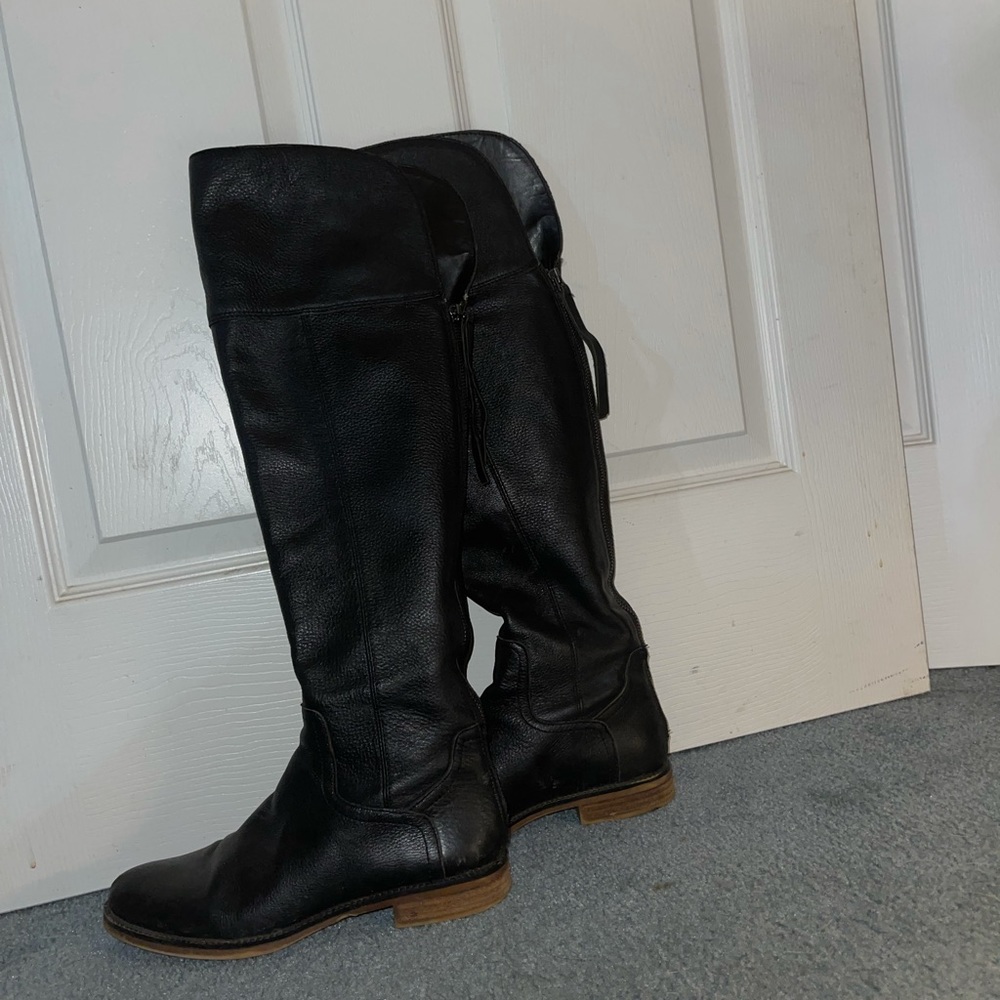 Franco Sarto knee high black boots